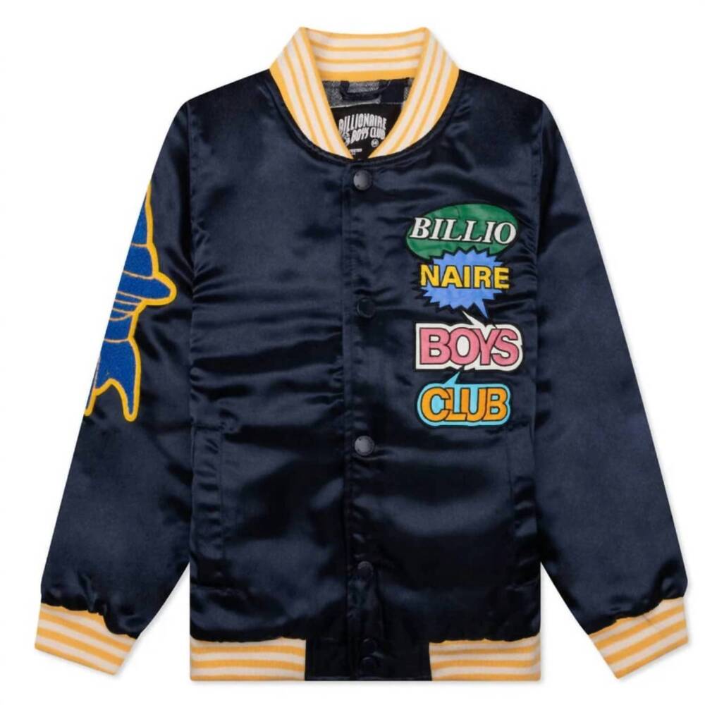 NEW BILLIONAIRE BOYS CLUB kids speaker box jacket in navy blazer